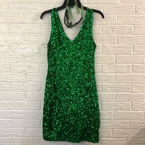 🎃 Green Sequin Dress ~ perfect for Halloween!